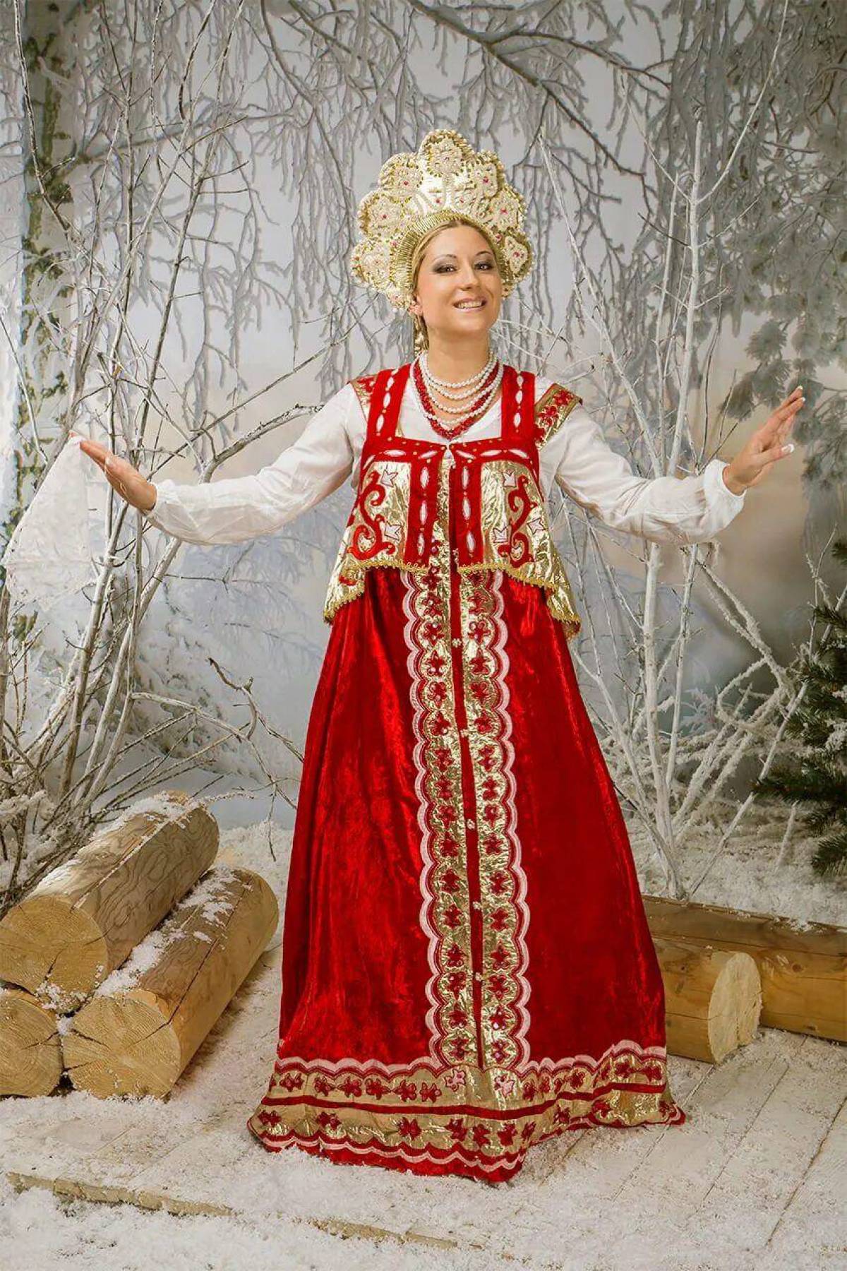 Girls in Slavic costumes in Pasig