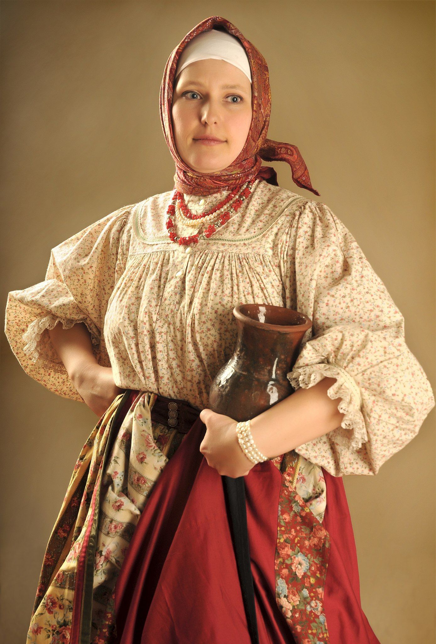 Girls in Slavic costumes in Pasig